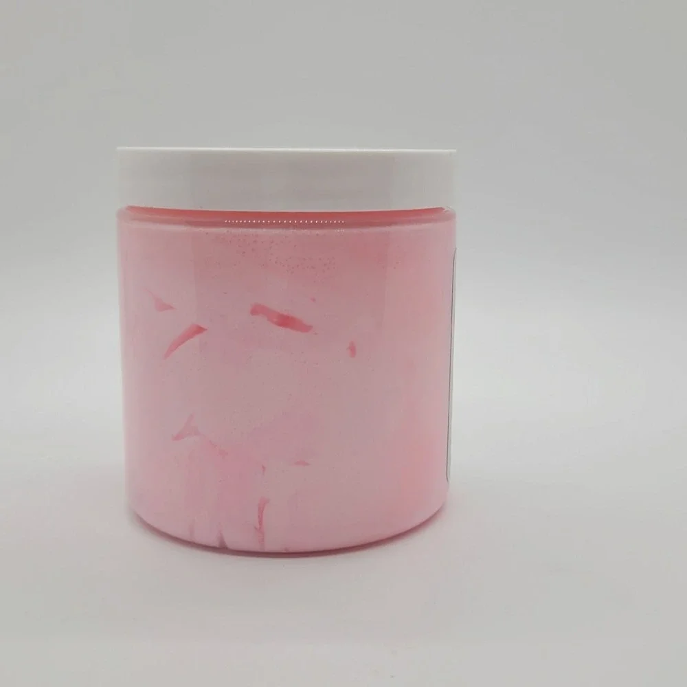 Aminnah Rose Whipped Body Butter‎ 8oz Coconut Oil Shea Butter Vitamin E Pink